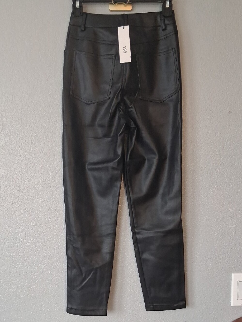 LBLC the label Black Faux Leather Skinny  Pant - Picture 2 of 3